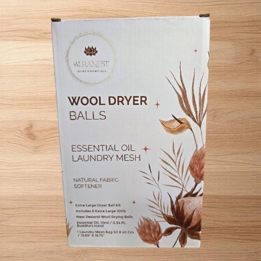 Wool Laundry Balls with Essential Oil Laundry Mesh